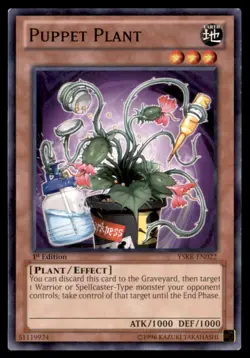 Yu Gi Oh! Puppet Plant YSKR EN022 YSKR 1st Edition Regular - Image 1