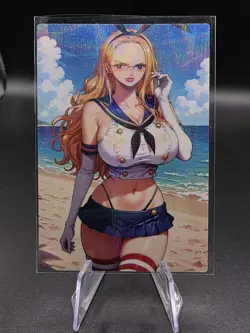 Kalifa One Piece Holographic Anime Collectible Trading Card - Image 1