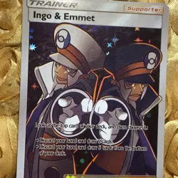 Ingo & Emmet TRAINER Support ACG Anime Girl Goddess Holo Card - Image 2