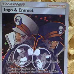 Ingo & Emmet TRAINER Support ACG Anime Girl Goddess Holo Card - Image 5