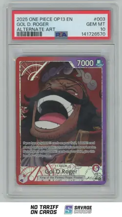2025 One Piece Alternate Art Gol D. Roger PSA 10 #OP13-003 - Image 1
