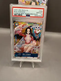 2025 ONE PIECE SIMPLIFIED CHINESE PROMO NEW YEAR'S RED PACK BOA HANCOCK PSA 10 - Image 2