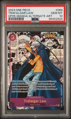 2023 ONE PIECE OP05-AWAKENING OF THE NEW ERA #069 TRAFALGAR LAW PSA 10 - Image 1