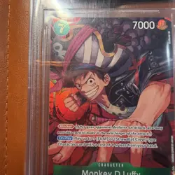 One Piece TCG English OP02-041 Monkey.D.Luffy Alt Art BGS 10 BLACK LABEL Luffy - Image 3
