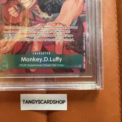 One Piece TCG English OP02-041 Monkey.D.Luffy Alt Art BGS 10 BLACK LABEL Luffy - Image 4
