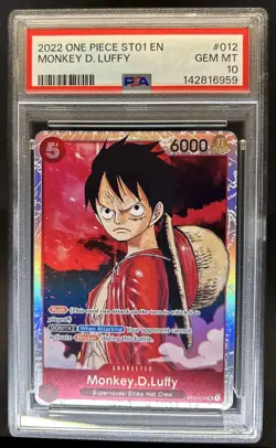 2022 One Piece Monkey D Luffy Secret Rare #012 PSA 10 GEM MINT GEM - Image 1