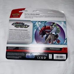 Pokemon Journey Together 3 Pack Blister (Yanmega) Factory Sealed - Image 2