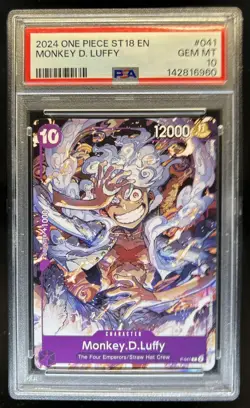 2024 One Piece Monkey D Luffy #041 PSA 10 GEM MINT GEM MT - Image 1