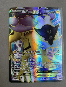 Raikou Full Art Holo 105/108 BW Dark Explorers Pokemon 2012 NM - Image 2