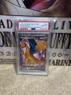 PSA 10 GEM MINT! Pokemon Black Star Promo Charizard V SWSH050 - Image 1