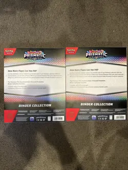 In Hand Pokemon Prismatic Evolutions Binder Collection Scarlet Violet Lot of 2 - Image 2