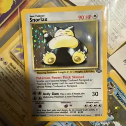 Vintage 1999 Pokemon TCG Jungle Unlimited Snorlax Holo 11/64 - Image 1