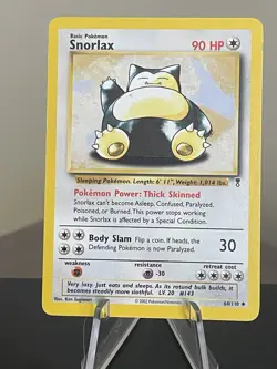 Pokemon Legendary Collection Snorlax 64/110 Uncommon Non Holo MP - Image 1