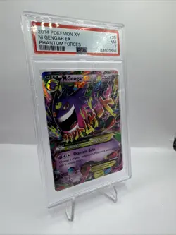 VERY CLEAN Psa 7 Pokemon TCG Mega M Gengar EX #35 ENG XY Phantom Forces 2014 Nm - Image 3