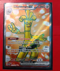 Pokemon TCG Gholdengo ex - 231/182 Paradox Rift Full Art Ultra Rare - NM/MINT - Image 1