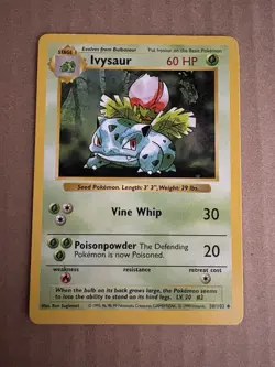 Pokemon - Base Set Shadowless - Ivysaur 30/102 - Uncommon LP/NM - Image 1