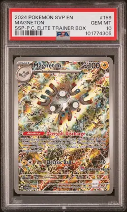 Pokemon Surging Sparks Magneton Pokemon Center 159 PSA 10 Gem Mint - Image 1