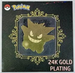 24k Gold Plated Pokemon Gengar Sticker Pack Fresh - Image 1