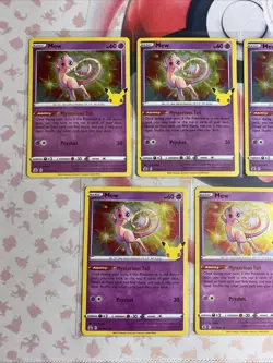 Mew 011/025 7x Lot - Pokemon TCG Celebrations 2021 NM - LP - Image 3