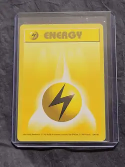 Lightning Energy 100 Shadowless Pokemon Base Set - Image 1