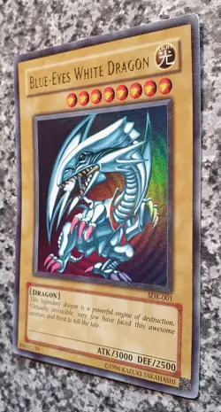 Yugioh Blue Eyes White Dragon SDK-001 Ultra Rare 2002 - Image 3