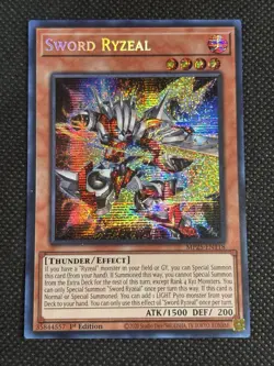 YuGiOh! - Sword Ryzeal MP25-EN118 Prismatic Secret Rare 1st Edition Near Mint - Image 1