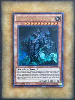 Yugioh Subterror Behemoth Stalagmo TDIL-EN084 Ultra Rare 1st Ed LP - Image 1