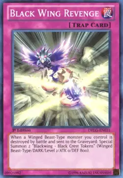 Black Wing Revenge - DRLG-EN031 - Super Rare - 1st Edition - Lightly Played - Image 1