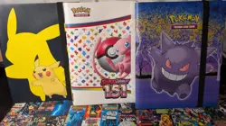 Pokemon Binder Lot of 3 Binders with Cards - Image 1