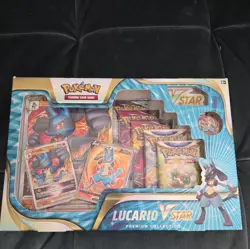 Pokemon Lucario VSTAR Premium Collection Box : New & Sealed : TCG Cards - Image 1