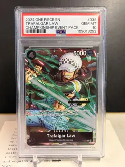Trafalgar Law 2024 One Piece Championship Event Pack PSA 10 P-038 - Image 1