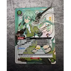 Bandai Union Arena SAO Sinon SR** Auto Foil UE07BT/SAO-1-091 4000BP C6 - Image 1