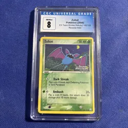 CGC 8 Zubat EX Team Rocket Returns 82/109 Reverse Holo STAMPED Pokemon Card - Image 1