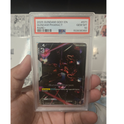 Gundam Card Game Gundam Pharact Rare+ Unit 2025 GD01 EN #071 PSA 10 - Image 1