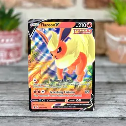Flareon V SWSH149 Black Star Promo Holo Pokemon Card Sword & Shield Promo NM/M - Image 2