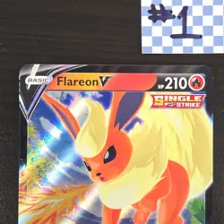 Flareon V SWSH149 Black Star Promo Holo Pokemon Card Sword & Shield Promo NM/M - Image 4
