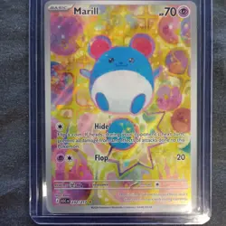 Pokemon Marill Illustration Rare Full Art Holo Card 232/217 Ascended Hero Eng - Image 1