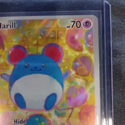 Pokemon Marill Illustration Rare Full Art Holo Card 232/217 Ascended Hero Eng - Image 3