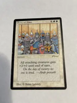 Army of Allah Arabian Nights Magic the Gathering card LP - Image 1