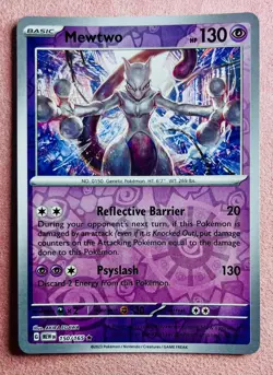 Mewtwo 150/165 | 151 MEW EN | 2023 Pokemon Card TCG Reverse Holo | NM - Image 1