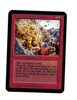 Dwarven Demolition Team Alpha LP scratch MTG Magic the Gathering - Image 1