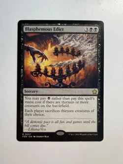 Blasphemous Edict 57 MTG Foundations - Image 1