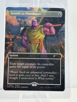 Magic the Gathering MTG Swords to Plowshares (Foil) (PSA Promo) (Sealed) - Image 1