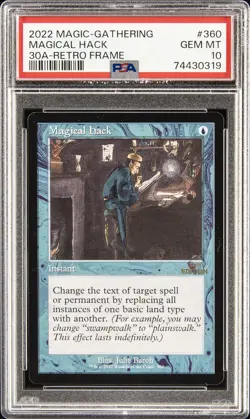 2022 MTG 30TH ANNIVERSARY EDITION RETRO FRAME #360 MAGICAL HACK PSA 10 - Image 1