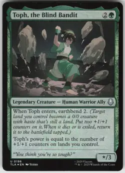 MTG Toph, the Blind Bandit Foil NM Avatar: The Last Airbender Magic 198 - Image 1