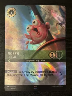 Lorcana - Morph - Space Goo 211/204 Enchanted - Holofoil NM Into the Inklands - Image 1