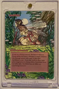 EARTHBIND (3ED) MTG Magic Hand Painted Altered Extended Art - Image 1