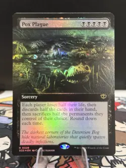 MTG: Secrets of Strixhaven - Pox Plague (Extended Art) Foil R 0328 - Image 1