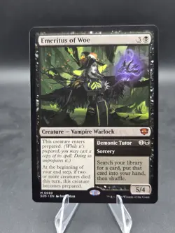 MTG Emeritus of Woe // Demonic Tutor [SOS] #80 - Image 1