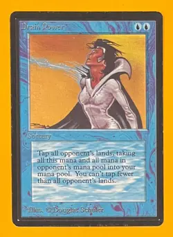 MTG DRAIN POWER Beta (OldManMTG 012-537) - Image 1
